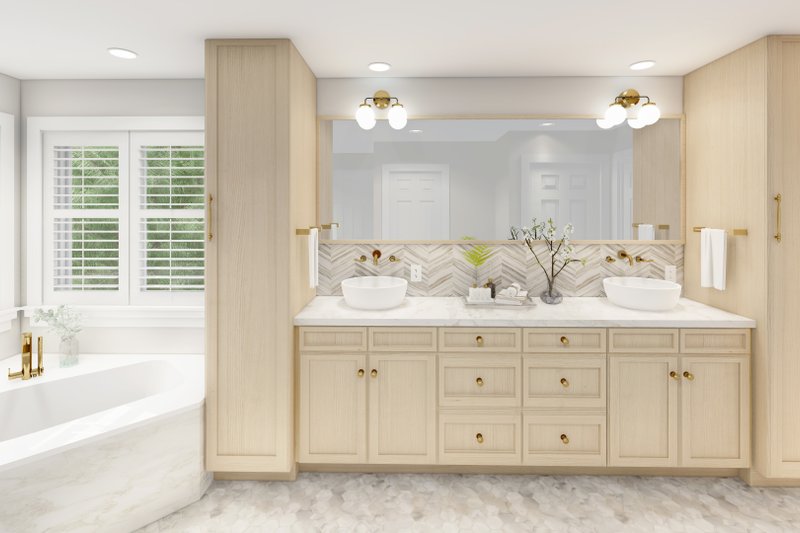 House Design - Interior - Master Bathroom 1 for Traditional House Plan #1060-17 - 7 bed, 4 bath