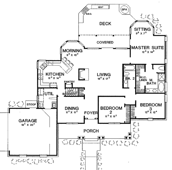 House Plan Design - Country Floor Plan - Main Floor Plan #472-269