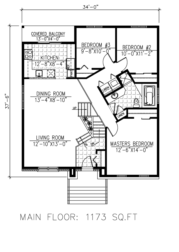 Floor Plan - Main Floor Plan #138-375