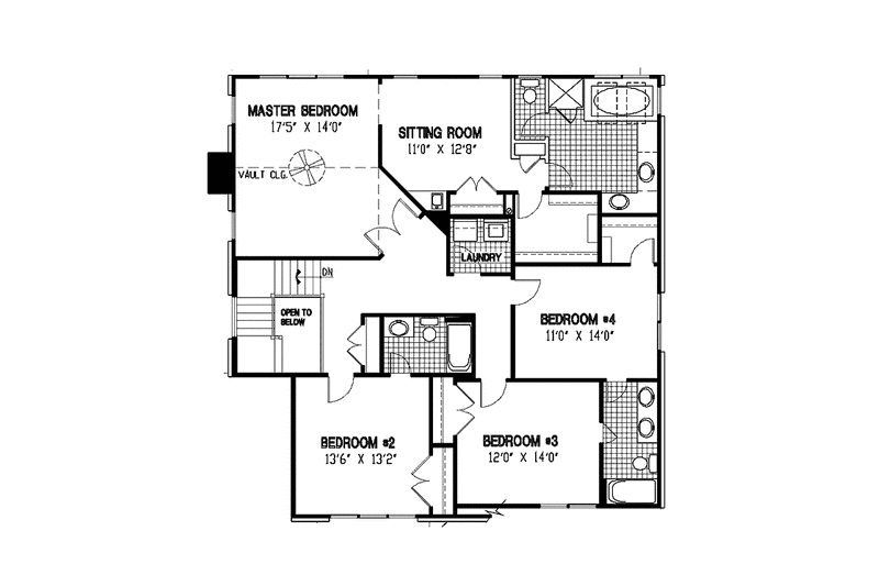 Dream House Plan - Floor Plan - Upper Floor for European House Plan #953-115 - 4 bed, 3.5 bath