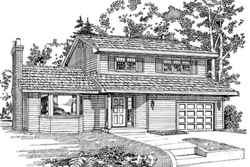 Traditional Style House Plan - 3 Beds 1.5 Baths 1534 Sq/Ft Plan #47-397