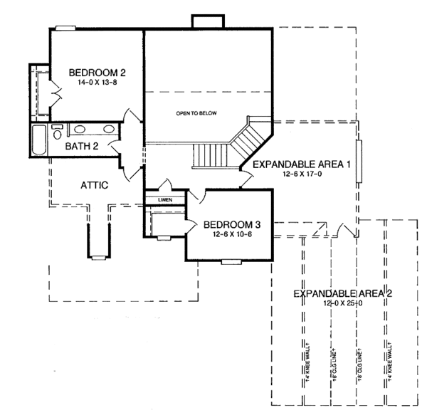 House Plan Design - Country Floor Plan - Upper Floor Plan #952-84