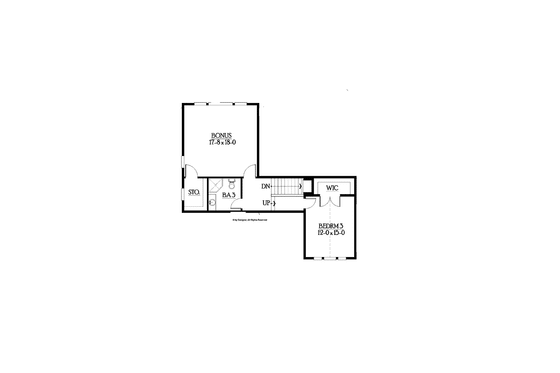 Floor Plan - Upper Floor for Traditional House Plan #132-555 - 3 bed, 3.5 bath