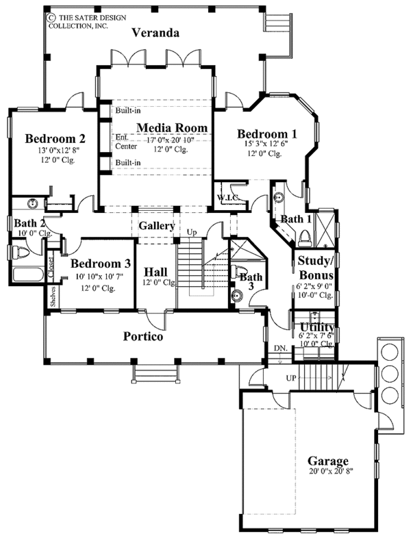Dream House Plan - Country Floor Plan - Main Floor Plan #930-87