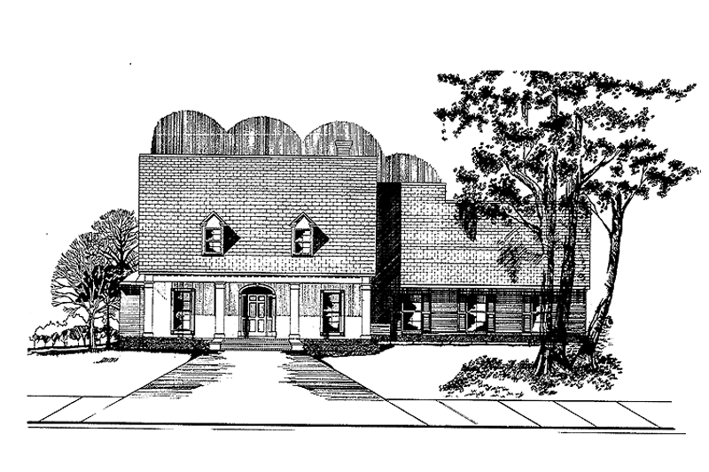 Dream House Plan - Classical Exterior - Front Elevation Plan #15-308
