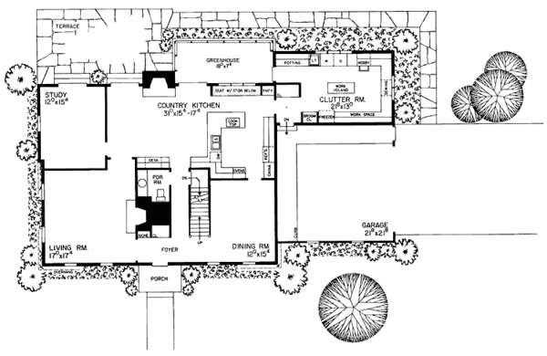 Dream House Plan - Colonial Floor Plan - Main Floor Plan #72-697