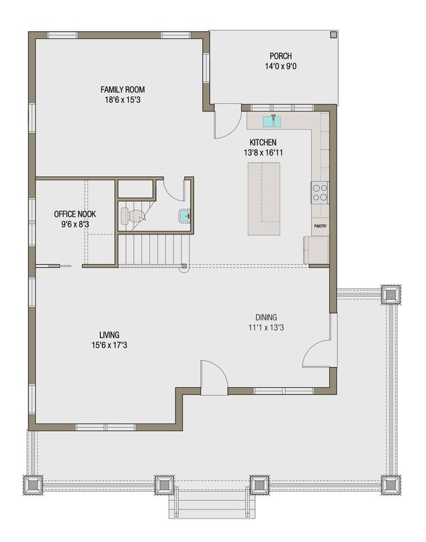 Dream House Plan - Craftsman Floor Plan - Other Floor Plan #461-45
