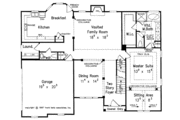 Colonial Style House Plan - 3 Beds 2.5 Baths 2115 Sq/Ft Plan #927-205 
