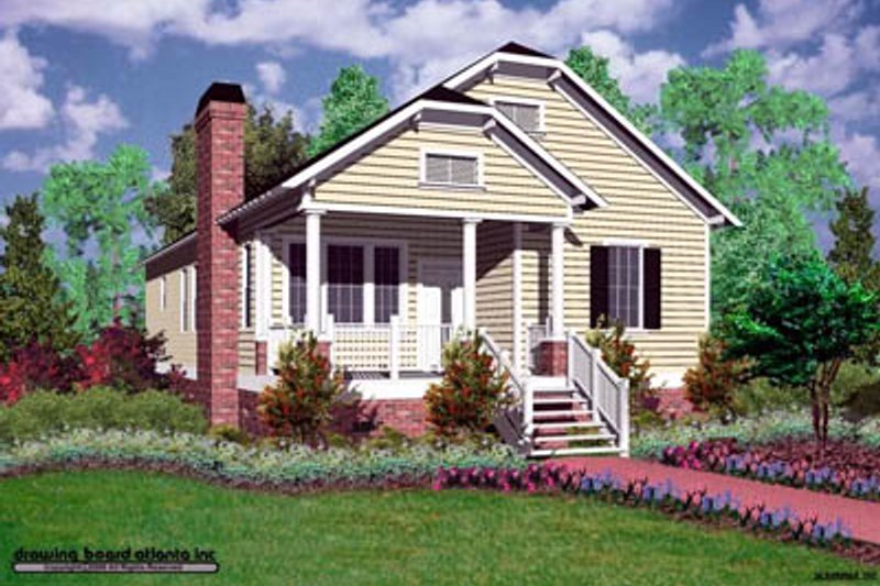 Architectural House Design - Cottage Exterior - Front Elevation Plan #30-105