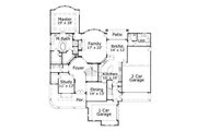 European Style House Plan - 4 Beds 3.5 Baths 4572 Sq/Ft Plan #411-320 