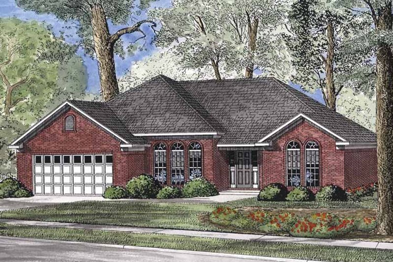 Home Plan - Exterior - Front Elevation 3 for Traditional House Plan #17-2897 - 3 bed, 2 bath
