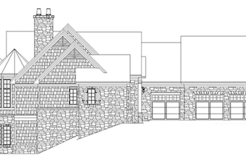 Architectural House Design - Exterior - Other Elevation 1 for Craftsman House Plan #929-931 - 3 bed, 3.5 bath