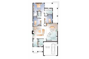 Floor Plan - Main Floor for Traditional House Plan #23-2532 - 3 bed, 2 bath