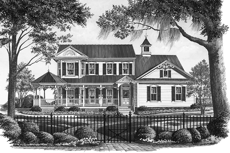 Home Plan - Exterior - Front Elevation for Victorian House Plan #137-326 - 3 bed, 2.5 bath
