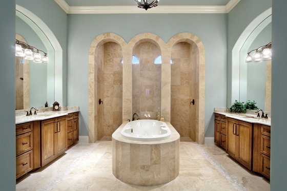 Interior - Master Bathroom for Mediterranean House Plan #930-446 - 3 bed, 3.5 bath