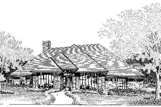 Exterior - Front Elevation for Colonial House Plan #310-713 - 3 bed, 2.5 bath