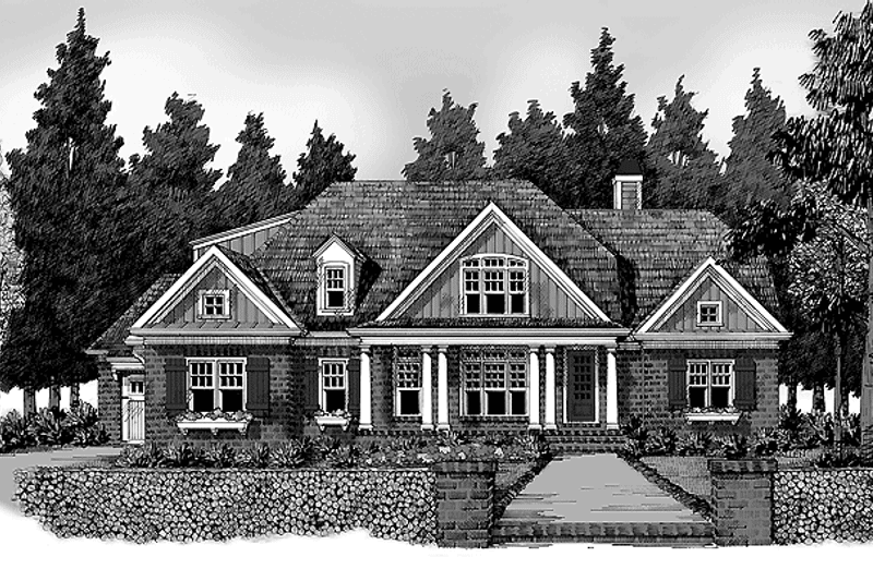 Home Plan - Exterior - Front Elevation 3 for Country House Plan #927-363 - 4 bed, 4.5 bath