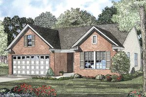 Colonial Exterior - Front Elevation Plan #17-2900