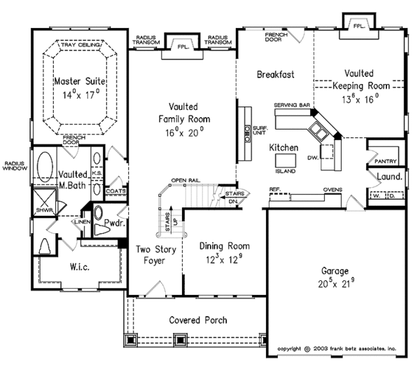 Dream House Plan - Craftsman Floor Plan - Main Floor Plan #927-930