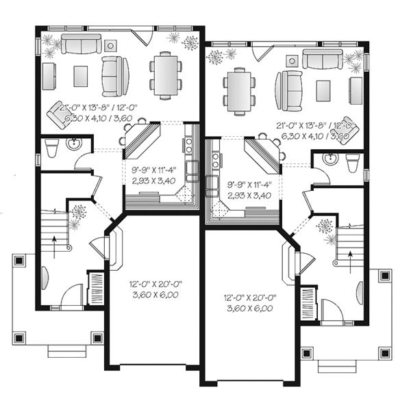 House Plan Design - Traditional Floor Plan - Main Floor Plan #23-2515