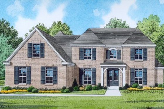 Exterior - Front Elevation for Traditional House Plan #424-374 - 4 bed, 3 bath