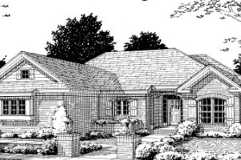 Home Plan - Ranch Exterior - Front Elevation Plan #20-357