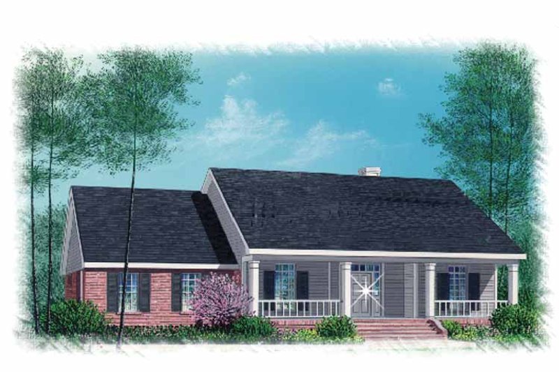 Home Plan - Country Exterior - Front Elevation Plan #15-314
