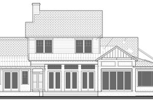 Exterior - Rear Elevation for Country House Plan #1058-80 - 4 bed, 4.5 bath