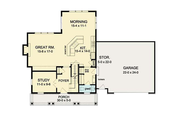 Colonial Style House Plan - 3 Beds 2.5 Baths 1970 Sq/Ft Plan #1010-33 