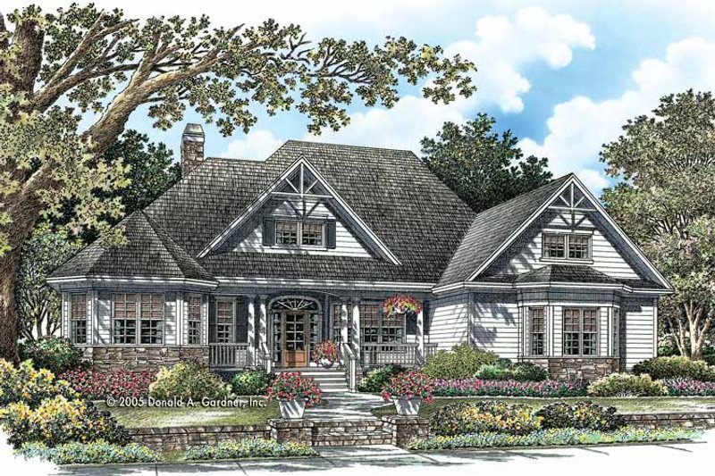 Country Style House Plan - 3 Beds 2.5 Baths 2304 Sq Ft Plan #929-756 