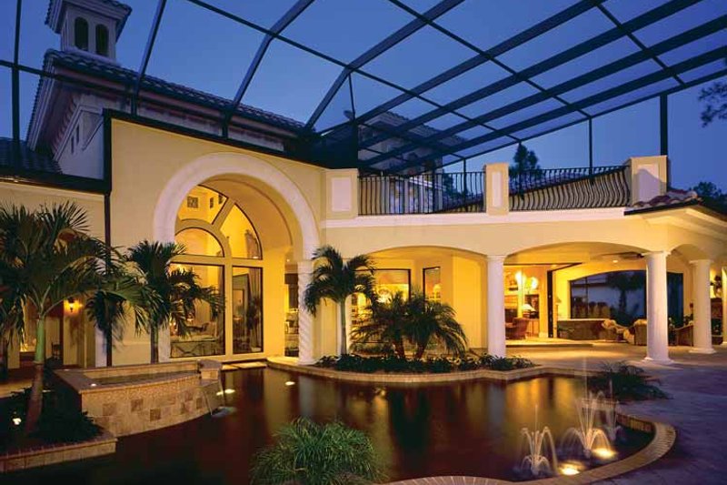 Dream House Plan - Exterior - Rear Elevation 1 for Mediterranean House Plan #930-34 - 4 bed, 4.5 bath