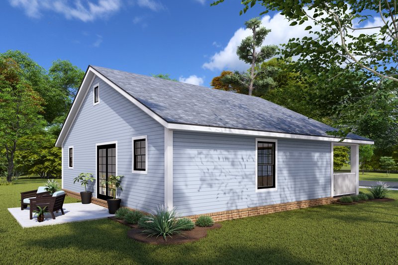 House Blueprint - Exterior - Other Elevation 1 for Farmhouse House Plan #513-2237 - 2 bed, 2 bath
