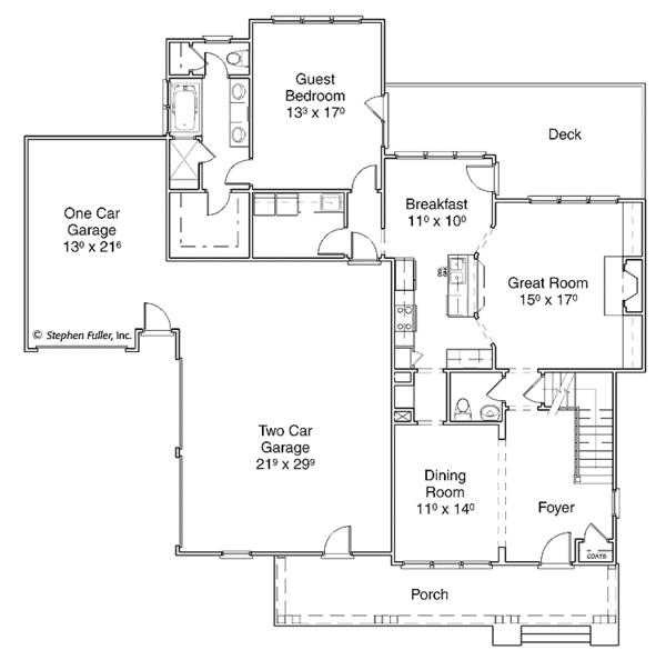 Home Plan - Country Floor Plan - Main Floor Plan #429-251