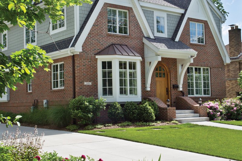 Architectural House Design - Exterior - Front Elevation 6 for Tudor House Plan #928-257 - 4 bed, 2.5 bath
