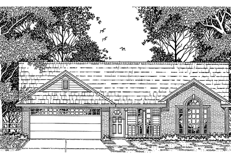 Architectural House Design - Country Exterior - Front Elevation Plan #42-535
