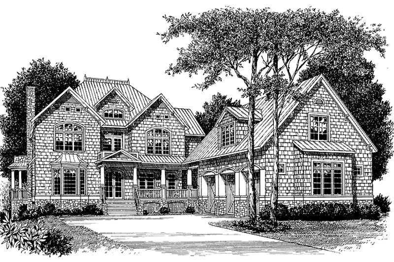 Dream House Plan - Exterior - Front Elevation 3 for Craftsman House Plan #453-257 - 5 bed, 6 bath