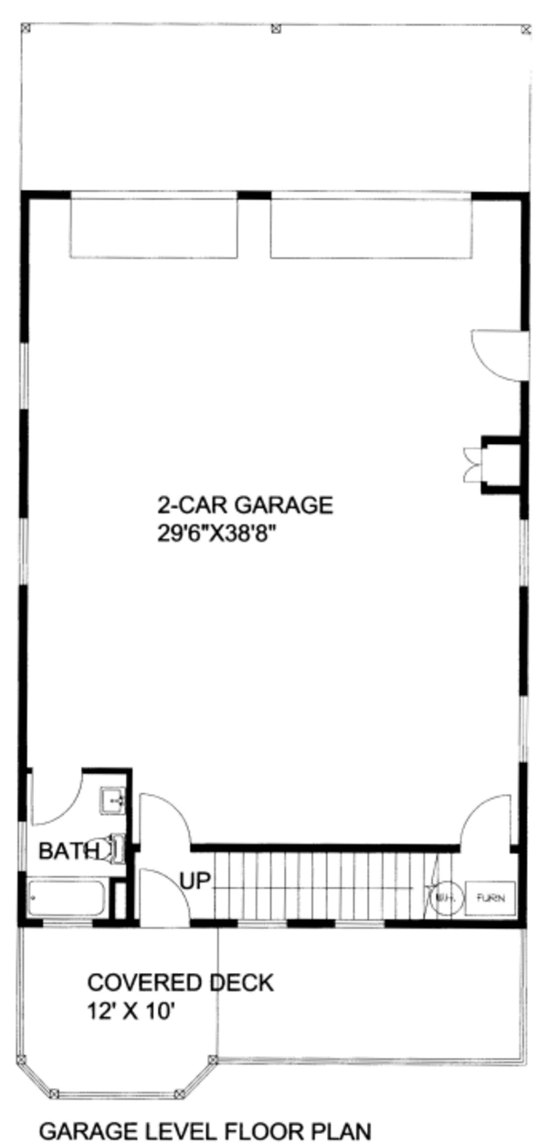 Bungalow Floor Plan - Lower Floor Plan #117-800