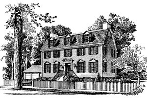 Architectural House Design - Classical Exterior - Front Elevation Plan #1016-33