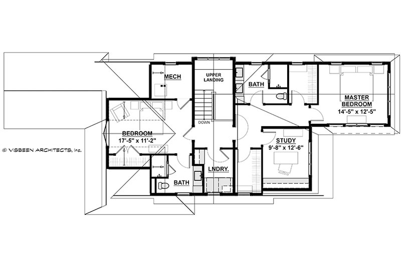 Architectural House Design - Floor Plan - Upper Floor for Traditional House Plan #928-286 - 3 bed, 3 bath