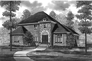 Ranch Exterior - Rear Elevation Plan #17-3325