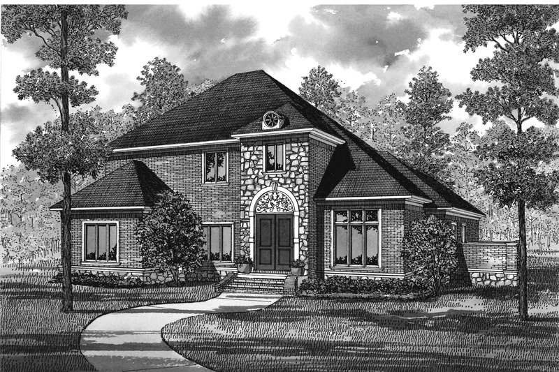 House Plan Design - Ranch Exterior - Rear Elevation Plan #17-3325