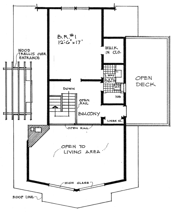 Floor Plan - Upper Floor Plan #315-117