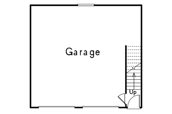 Floor Plan - Main Floor for Traditional House Plan #57-632 - 1 bed, 1 bath