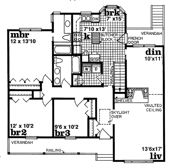 House Design - Country Floor Plan - Main Floor Plan #47-699