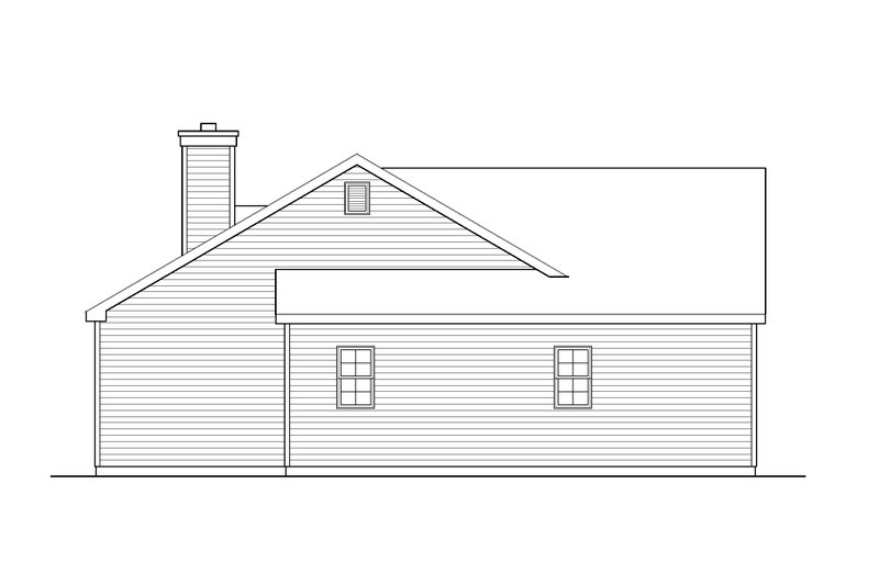 House Plan Design - Exterior - Other Elevation 1 for Ranch House Plan #22-626 - 3 bed, 2 bath