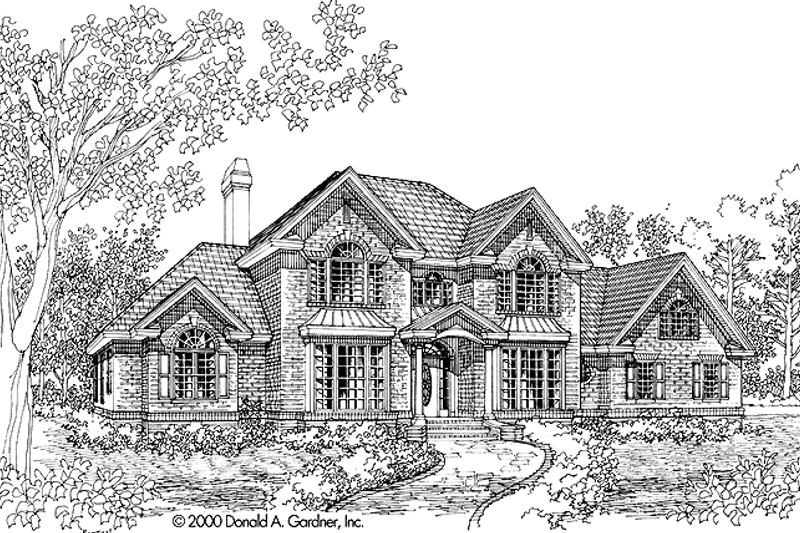 Architectural House Design - Traditional Exterior - Front Elevation Plan #929-573