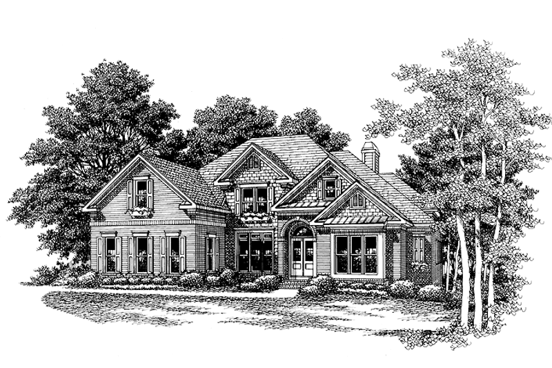 Colonial Style House Plan - 4 Beds 3.5 Baths 3274 Sq/Ft Plan #927-492 ...