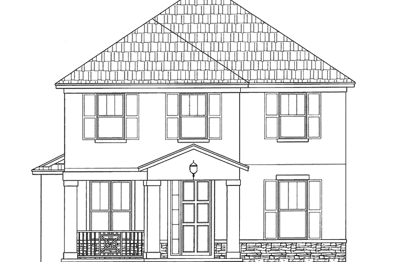 Home Plan - Colonial Exterior - Front Elevation Plan #999-160