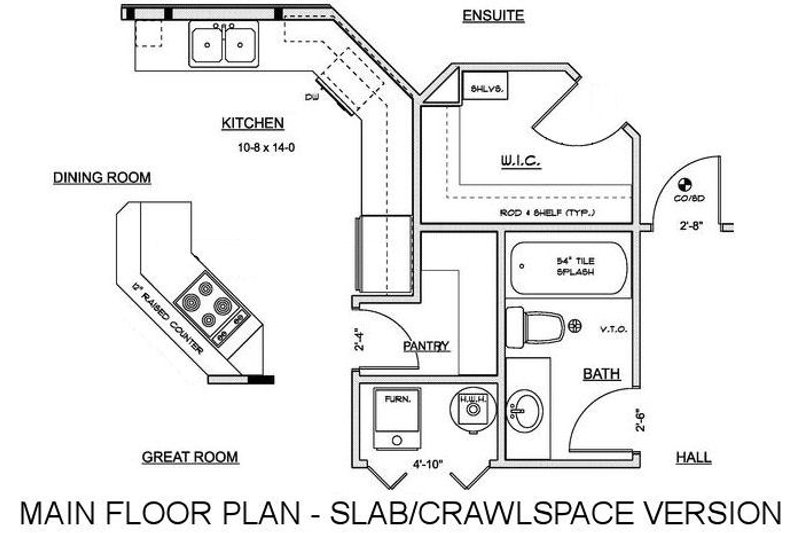 Home Plan - Floor Plan - Other Floor for Country House Plan #126-130 - 3 bed, 2 bath