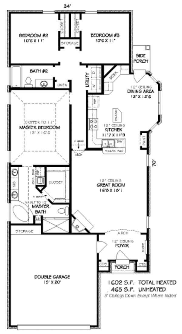 European Floor Plan - Main Floor Plan #424-120